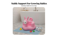 Foldable and Portable Inflatable Training Sofa Multi-Functional Inflatable Sit-up Chair With Music Infant Floor Seat Easy to Clean for Infants, Toddlers, Parents, Bathtime, Feeding Time, Mealtime, Playtime