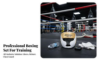 Comfortable Fit Spar Arena Gear Set Force Absorbing Sanda Fighting Protective Gear High-Density EVA Foam Padding Full Body Spar Arena Protection Set Long-Lasting PU Leather for Children, Adults, Combat Artists