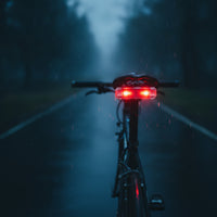High-Brightness Solar Bike Light with Mounting Strap Bright Bike Tail Light Lightweight Easy to Install for Cyclists, Commuters
