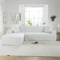 Solid Color Stretch Sofa Cover Slipcover for Armless Sofa Bed and Standard Sofas