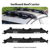 Soft Roof Rack 600D Oxford Material Foldable Car Roof Rack Easy Installation Non-Slip for Outdoor Lovers, Camping