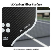 Lightweight Pickleball Paddle High-Rotation Texture Carbon Fiber Pickleball Paddle Ergonomic Grip for Beginners, Tournaments, Backyard