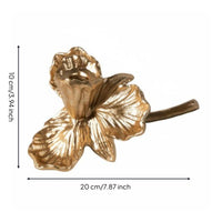 Iris Candle Holder Modern Luxury French Style Candle Holder Floral Design House Decoration for Study, Tabletop, Display