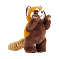 Lesser Panda Stuffed Toy Soft Lesser Panda Stuffed Animal Toy Plushie with Striped Tail Fuzzy Cuddly for Children, Birthday Gift