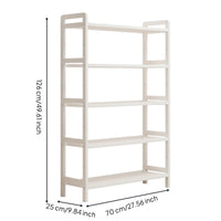 Open Bookshelf Minimalist Freestanding Bookshelf Space-Saving Open Bookcase for Living Room, Study