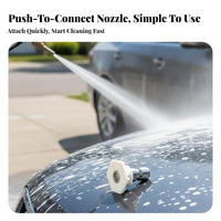 Heavy Duty 1/4 Inch Quick Connect Nozzle Rust Proof Stainless Steel Spray Tip Easy Installation for Car Detailers, Driveway Cleaning