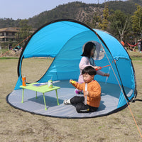 Pop-Up Beach Sun Shelter Tent for 5-8 People, UV Protection, Instant Setup for Camping & Picnics