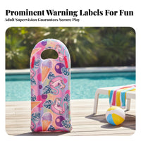 Clear Viewing Window PVC Water Board Rectangular Children's Inflatable Water Board Glossy