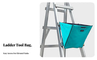 Wear-Resistant Ladder Tool Bag Long-Lasting Oxford Material Angled-Frame Ladder Organizer Heavy-Duty for Handymen, Painters, Home Repair