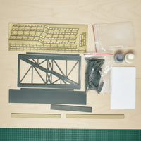 Assembly Model Train Station Pedestrian Overpass Kit Plastic Railway Diorama Component Molded for Hobby Builders