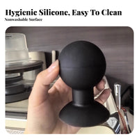 No-Knock Grounds Removal Portafilter Air Blower Elegant Design Coffee Puck Blower Multi-Functional for Home Coffee Maker S, Office Pantry