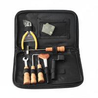 8 Pieces Portable Guitar String Changing Tool Kit Wide Compatibility Guitar Repair and Maintenance Kit With Storage Case String Instrument Setup Tool Set Multi-Purpose for Guitarists, Beginners, on the Go, Travel
