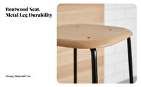 Urban Design Wireframe High Stool Nordic Aesthetic Bar Chair Minimalist Design Seating Furniture with Footrest for Homeowners, Business Owners, Adults, Restaurant, Counter, Kitchen, Dining Room