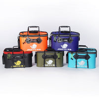 Foldable EVA Fishing Bucket Live Fish Container Multi-purpose Fishing Box for Outdoor Angling