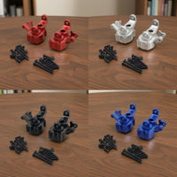 2 Pieces 1/10 front steering cup CNC-Machined with Screws Hardware for Trail Rig