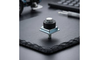 Rubber Stopper Roller Impact Resistant Track Limit Stop with Bracket Door Stop Limit Device Threaded Roller Stopper Compact