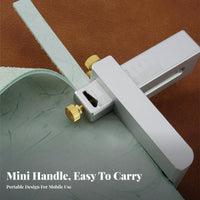 Leather Belt Cutting Tool Mini DIY Leather Belt Cutter Leatherworking Equipment Blade Draw Gauge Easy to Use for Hobbyists
