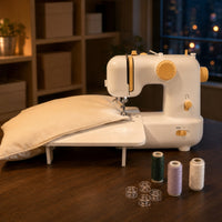 Built-in Work Area Automatic Threading Sewing Machine Foot Pedal Electric Sewing Machine Large Stitch Selector Portable Stitcher Compact