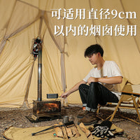 ISE MOUNT Aluminum Alloy Tent Stove Chimney Heat Shield