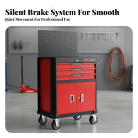 Multi-Function Mobile Tool Cabinet Heavy-Duty Mechanic Tool Cart Easy Mobility Workshop Equipment High-Capacity for Technicians, DIY Enthusiasts, Homeowners, Auto Repair Shop, Factory, Warehouse, Basement