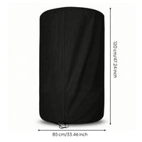 Tire Cover with Zipper Outdoor Tire Cover with Drawstring All Season for Vehicle Owners, Trunk