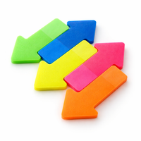 Index Sticky Notes Fluorescent Transparent, Colorful PET Filing Tabs for Notebooks, Repositionable Bookmark Markers for Students Reading Annotation