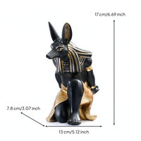 Phone Stand with Bottle Holder Collectible Anubis Figurine Eye-Catching for Desk