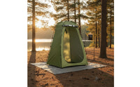 Portable Privacy Tent Windowed Camping Privacy Shelter Green Foldable Carrying Bag Portable Shower Tent for Washing