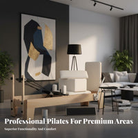 5 Pieces Pilates Reformer Workout Structure Combo Solid Wood Frame Wooden Workout Structure Reformer Full Body Workout Wooden Pilates Studio Equipment