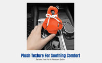 Winter Plush Gear Shift Cover, Hoodie Design, Car Lever Protector
