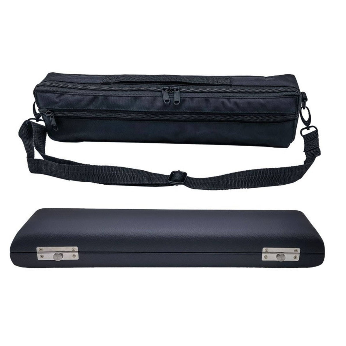 16-Hole Flute Case Shoulder Strap 16 Hole Flute Case Soft Velvet Interior Musical Equipment for Travel, Performances