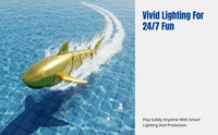 Remote Control Waterproof Rechargeable Underwater Vehicle, Realistic Swaying, High-Speed RC Boat, Kids Toy Gift
