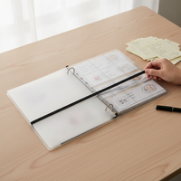 A4 3-Pocket Vertical Binder for Cards, Stickers, and Collectibles
