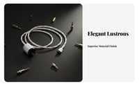 Silver Plated Copper Power Cord High Fidelity Figure 8 Power Cable