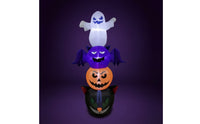 Outdoor Halloween Inflatable with Built-in Lights Lighted Halloween Decoration with Lights Giant Ornament Colorful for Garden