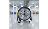 Portable Drum Fan with Wheels Wheeled Industrial Drum Fan with Wheels Heavy Duty for Garage