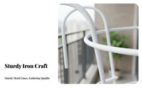 Flowerpot Holder with Hook Iron Balcony Planter Holder Metal Hanging Railing Planter for Patio, Fence