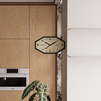 Original Minimalist Clock Wall Clock Living Room Octagonal Clock Corner Double-Sided Wall Clock Artistic Corner Clock