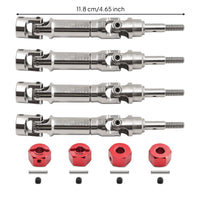 4 Pieces Drive Shafts Universal Joint RC Driveshafts Modular Hardware