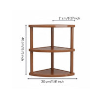 Space Saving 2 Tier Corner Shelf Multi Purpose Corner Display Shelf Unobstructed Design Triangle Desk Organizer Easy to Clean for Dressing Table, Entryway
