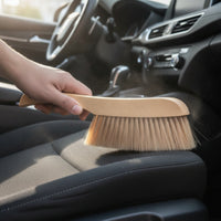 Bed Brush Gentle Bristles Dusting Brush Handheld Cleaning Broom for Bedding, Upholstery, Car Interior