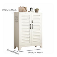 Entryway Shoe Storage Cabinet Large Capacity Freestanding Multi-Layer Shoe Rack Sturdy and Stable Home Furniture for Families, Adults, Hallway, Closet