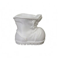 Treaded Sole Lace-up Boot Planter Compact Boot Planter Decorative for Desk