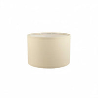 Cylindrical Linen Lampshade Creates Warm Atmosphere Textile Drum Lampshade