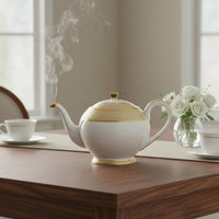 European Style Teapot Elegant Design Vintage Floral Tea Pot Drinkware for Couples, Housewarming