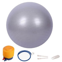 With Pump Inflatable Fitness Ball Molded Rings Exercise Stability Ball Glossy Balance Training