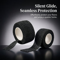Table Leg Floor Protectors 2.5cm Round Polyester Cotton, Silent Non-Slip Chair Leg Covers for Tables and Chairs
