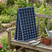 Seedling Pots and Trays for Home Gardening, PET Material with 200 Cells per Seedling Tray, Seedling Trays with Lid, Simple Design Set