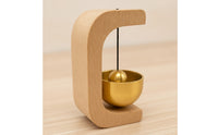 Wooden Door Chime Artisanal Door Chime Bell with Wooden Frame Decorative Door Chime Minimalist for Homeowners, Entryway