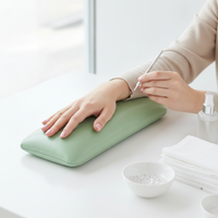 Modern Minimalist PU Leather Nail Art Hand Rest Cushion for Salon Manicure